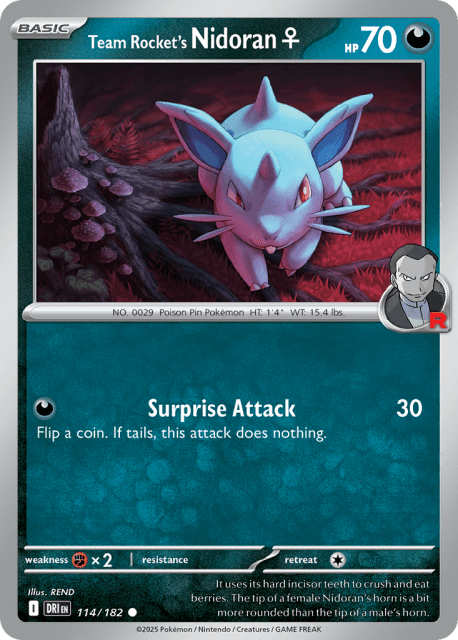 Team Rocket's Nidoran♀ (114) — Destined Rivals