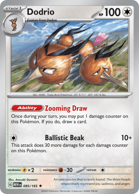 Dodrio (Reverse Holofoil) (85) — 151