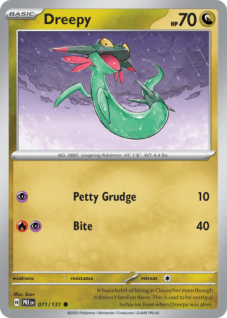 Dreepy (Reverse Holofoil) (71) — Prismatic Evolutions