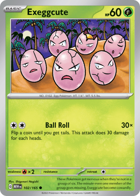 Exeggcute (Reverse Holofoil) (102) — 151