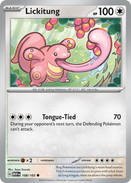 Lickitung (Reverse Holofoil) (108) — 151
