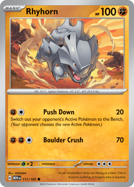 Rhyhorn (111) — 151