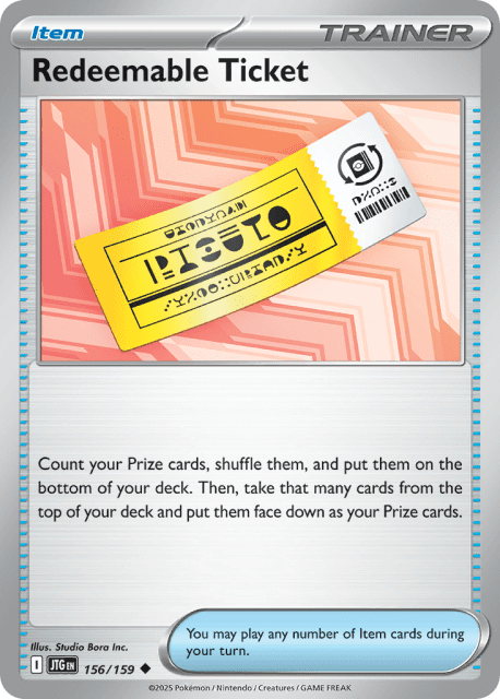 Redeemable Ticket (Reverse Holofoil) (156) — Journey Together
