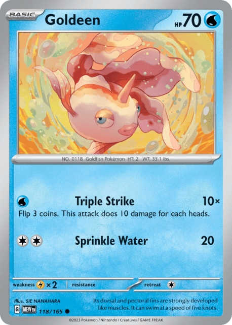 Goldeen (Reverse Holofoil) (118) — 151