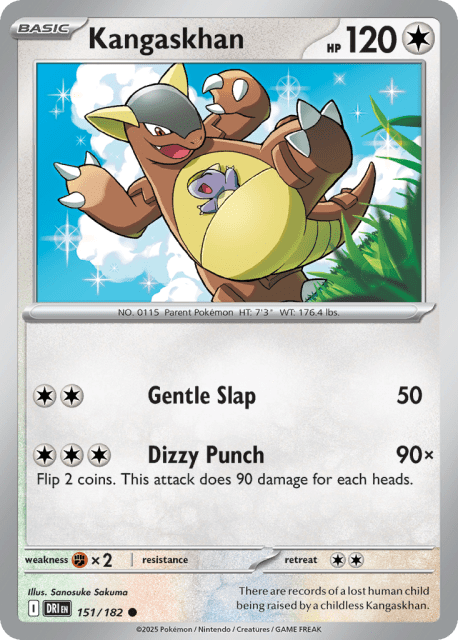 Kangaskhan (Reverse Holofoil) (151) — Destined Rivals