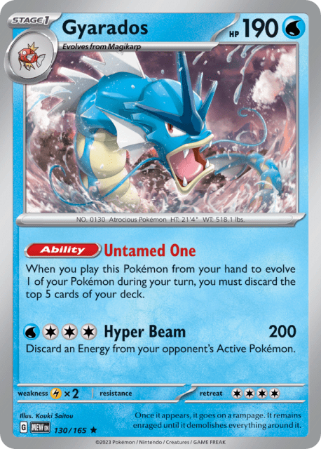 Gyarados (Holofoil) (130) — 151