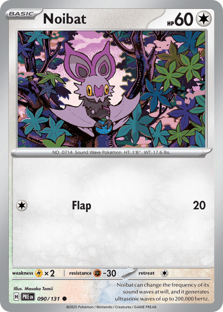 Noibat (Reverse Holofoil) (90) — Prismatic Evolutions