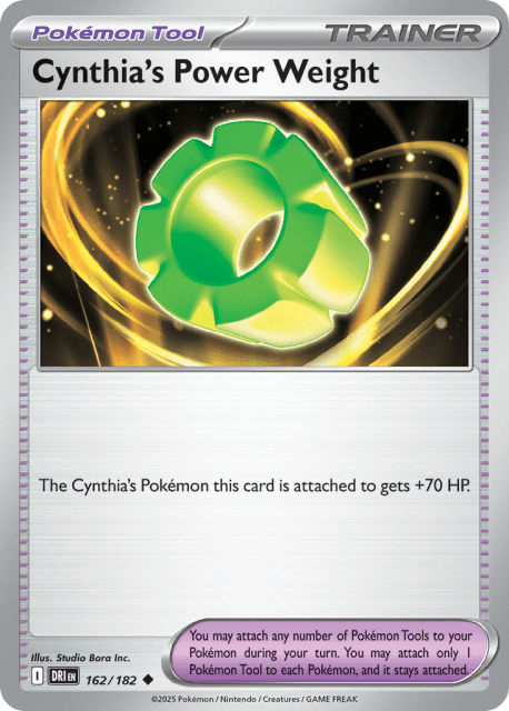 Cynthia's Power Weight (Reverse Holofoil) (162) — Destined Rivals