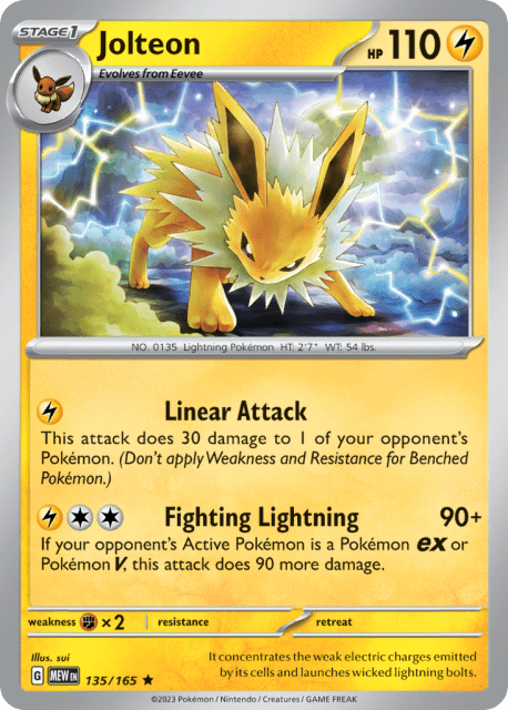 Jolteon (Reverse Holofoil) (135) — 151