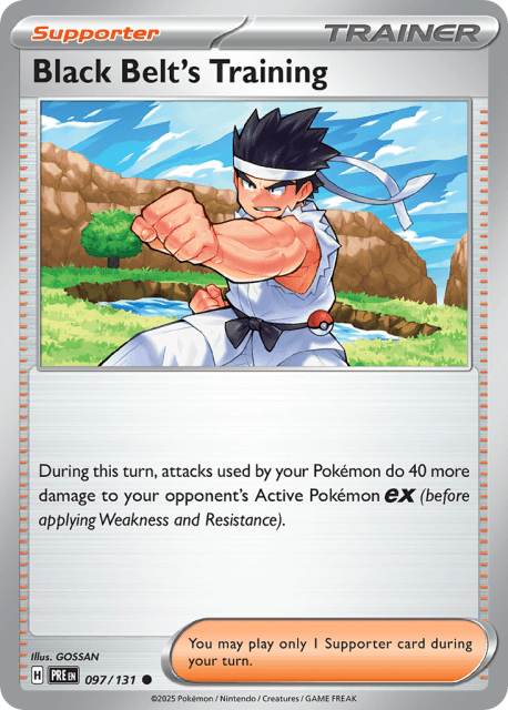 Black Belt's Training (Poke Ball Reverse Holofoil) (97) — Prismatic Evolutions