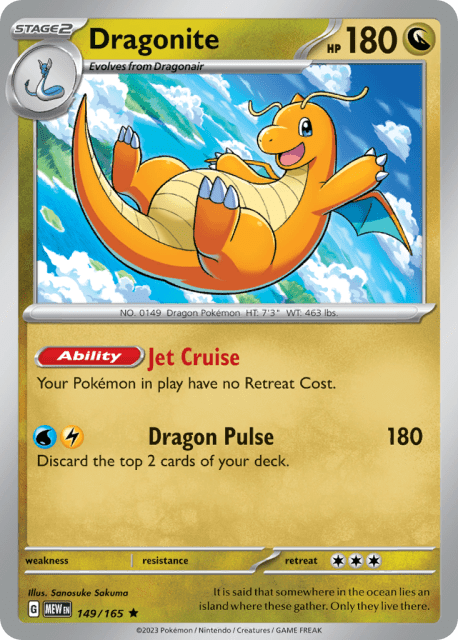 Dragonite (Holofoil) (149) — 151