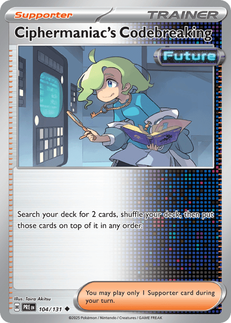 Ciphermaniac's Codebreaking (Reverse Holofoil) (104) — Prismatic Evolutions