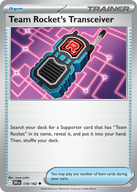 Team Rocket's Transceiver (Play Pokemon Stamp) (178) — Destined Rivals