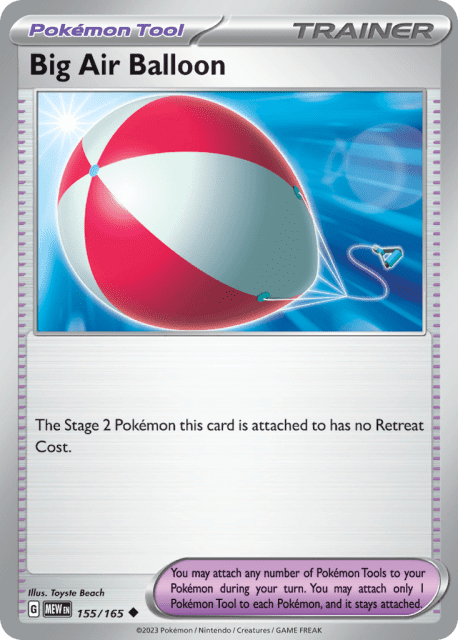 Big Air Balloon (Reverse Holofoil) (155) — 151