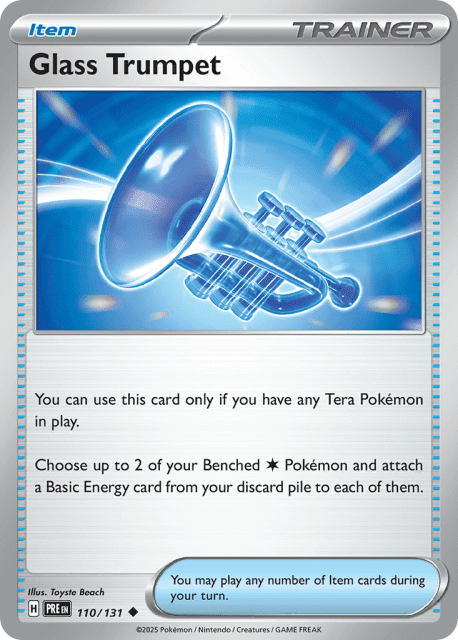 Glass Trumpet (Poke Ball Reverse Holofoil) (110) — Prismatic Evolutions