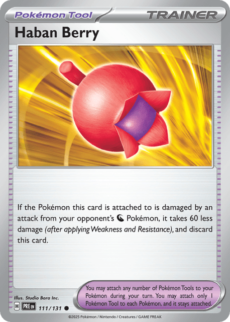 Haban Berry (Reverse Holofoil) (111) — Prismatic Evolutions
