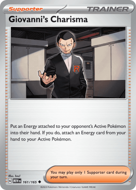 Giovanni's Charisma (161) — 151