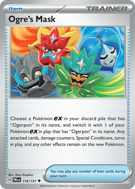 Ogre's Mask (Poke Ball Reverse Holofoil) (118) — Prismatic Evolutions