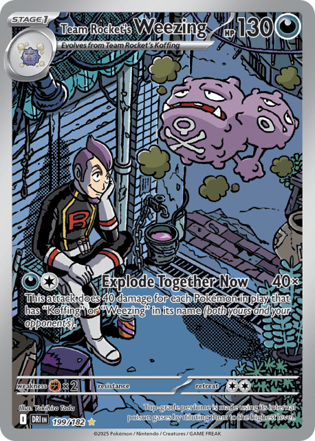 Team Rocket's Weezing (Holofoil) (199) — Destined Rivals