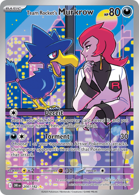 Team Rocket's Murkrow (Holofoil) (200) — Destined Rivals