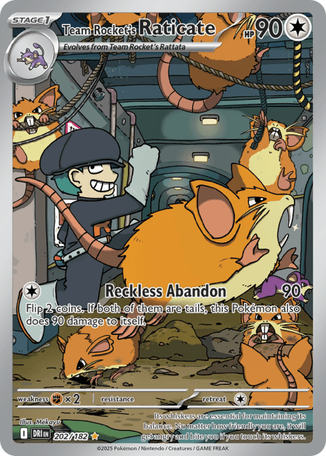 Team Rocket's Raticate (Holofoil) (202) — Destined Rivals