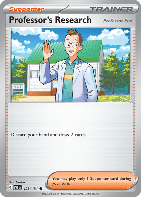Professor's Research (Reverse Holofoil) (123) — Prismatic Evolutions