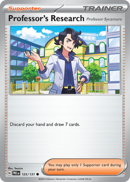 Professor's Research (Reverse Holofoil) (125) — Prismatic Evolutions