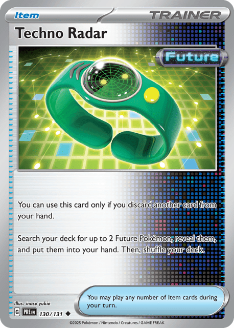 Techno Radar (Reverse Holofoil) (130) — Prismatic Evolutions