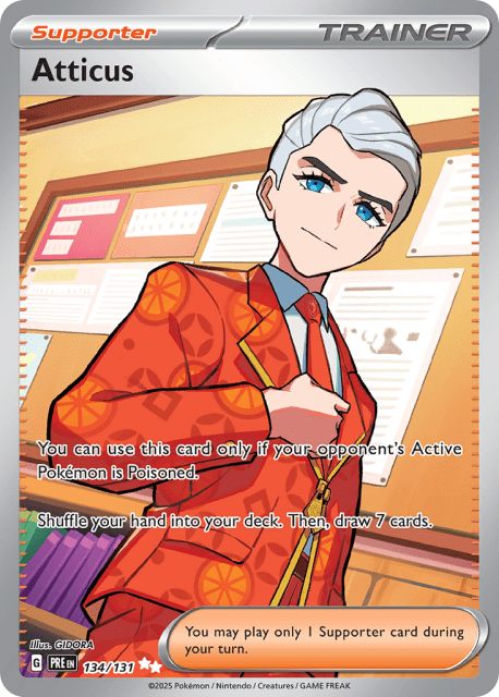 Atticus (Holofoil) (134) — Prismatic Evolutions