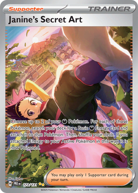 Janine's Secret Art (Holofoil) (173) — Prismatic Evolutions