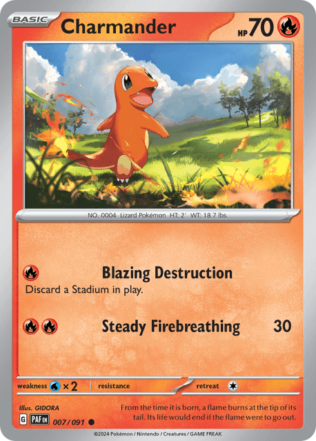 Charmander (7) — Paldean Fates