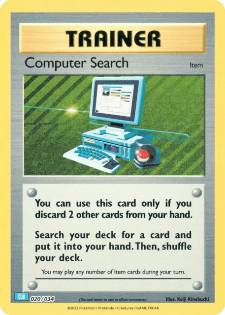 Computer Search (Holofoil) (20) — Pokémon TCG Classic - Blastoise