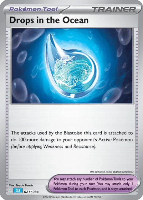 Drops in the Ocean (Holofoil) (21) — Pokémon TCG Classic - Blastoise