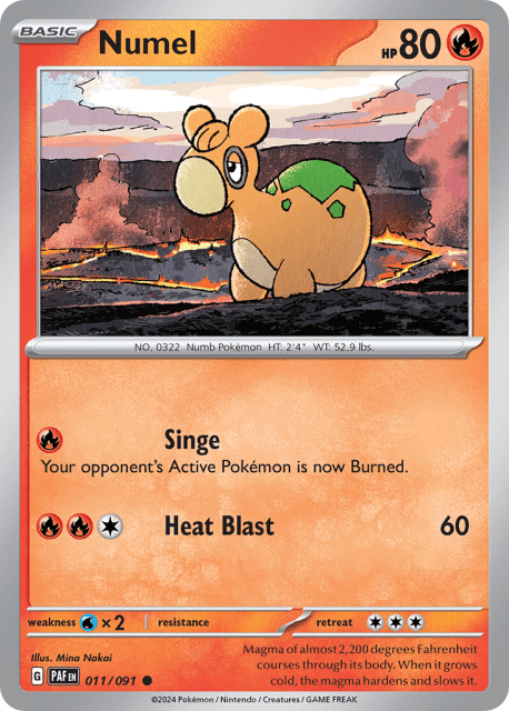 Numel (Reverse Holofoil) (11) — Paldean Fates