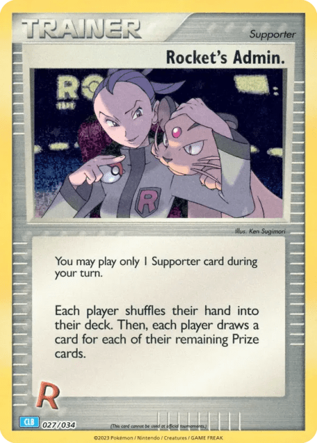 Rocket's Admin (Holofoil) (27) — Pokémon TCG Classic - Blastoise