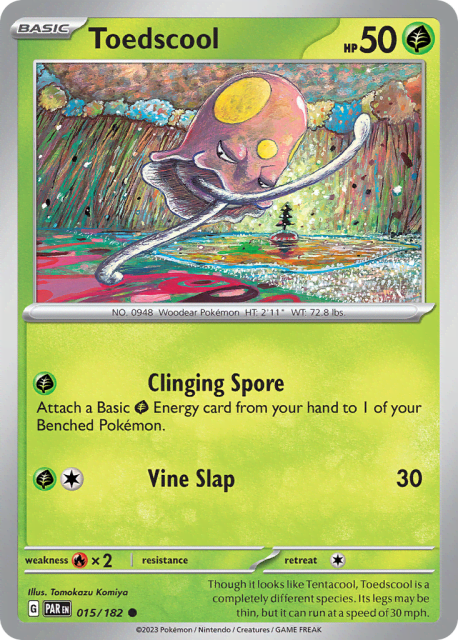 Toedscool (Reverse Holofoil) (15) — Paradox Rift