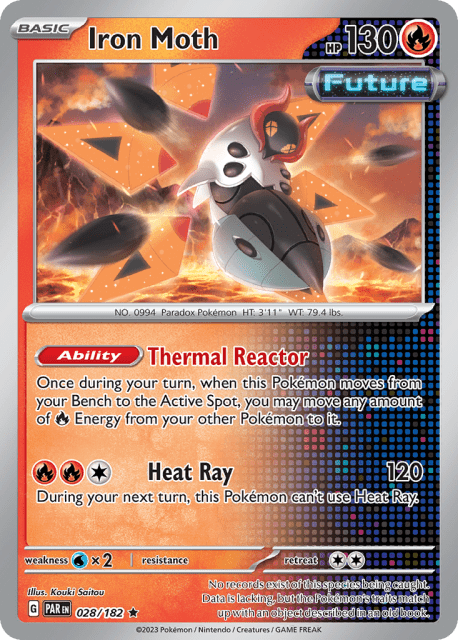 Iron Moth (Holofoil) (28) — Paradox Rift