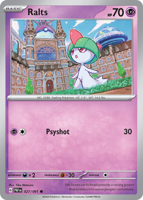 Ralts (27) — Paldean Fates