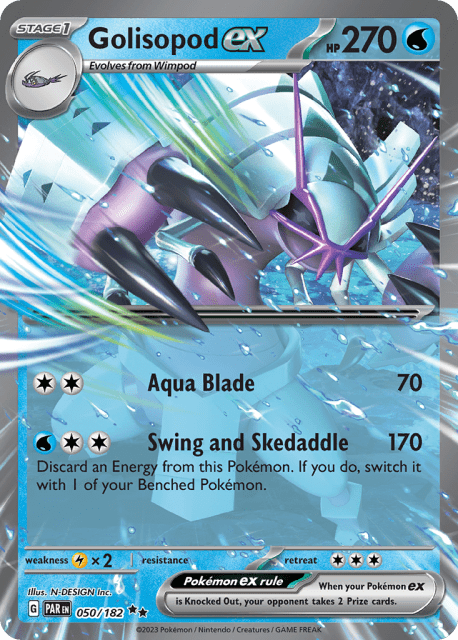 Golisopod ex (Holofoil) (50) — Paradox Rift