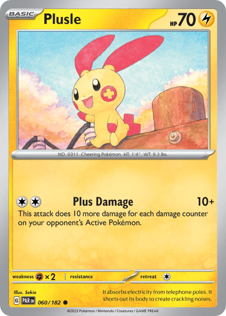 Plusle (Reverse Holofoil) (60) — Paradox Rift