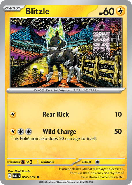 Blitzle (Reverse Holofoil) (62) — Paradox Rift