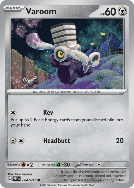 Varoom (Reverse Holofoil) (64) — Paldean Fates