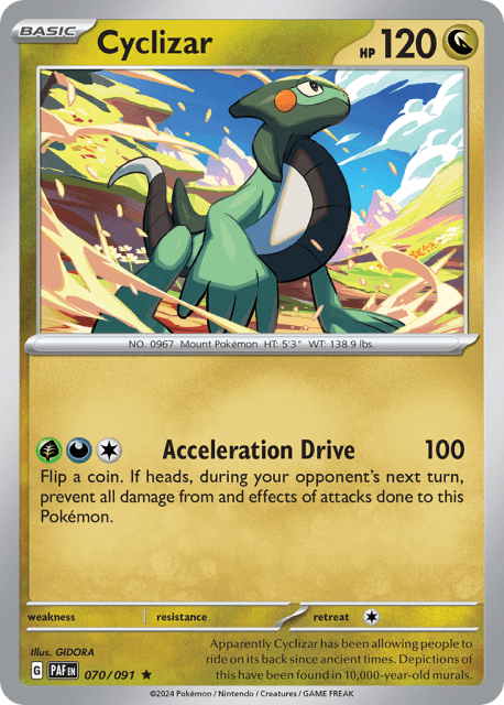 Cyclizar (Reverse Holofoil) (70) — Paldean Fates