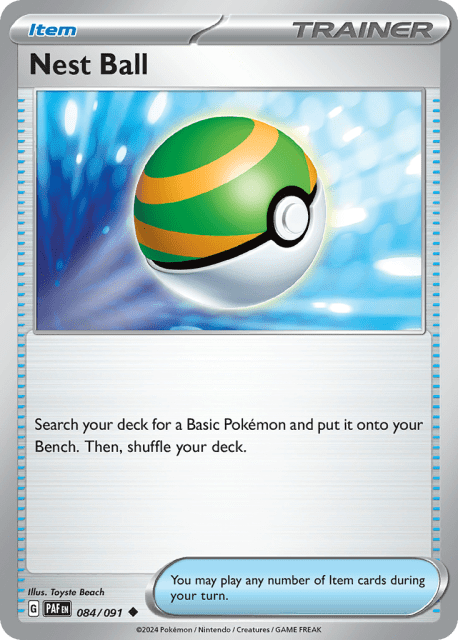 Nest Ball (Reverse Holofoil) (84) — Paldean Fates