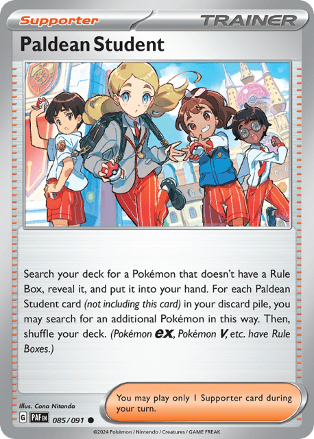 Paldean Student (85) — Paldean Fates