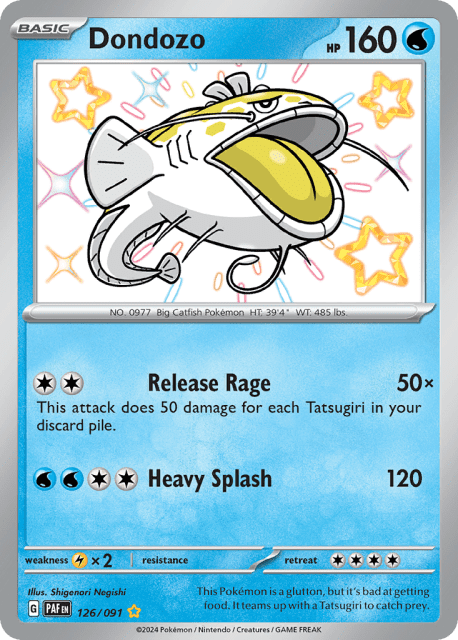 Dondozo (Holofoil) (126) — Paldean Fates