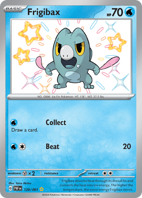 Frigibax (Holofoil) (128) — Paldean Fates
