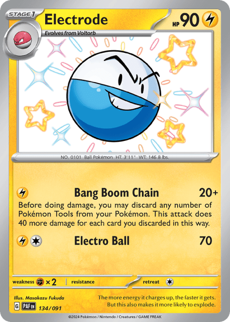 Electrode (Holofoil) (134) — Paldean Fates