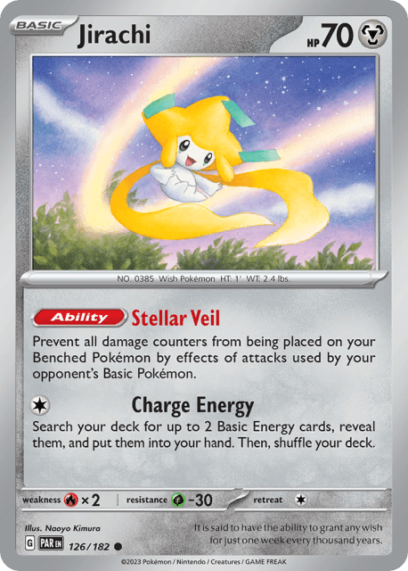 Jirachi (Reverse Holofoil) (126) — Paradox Rift