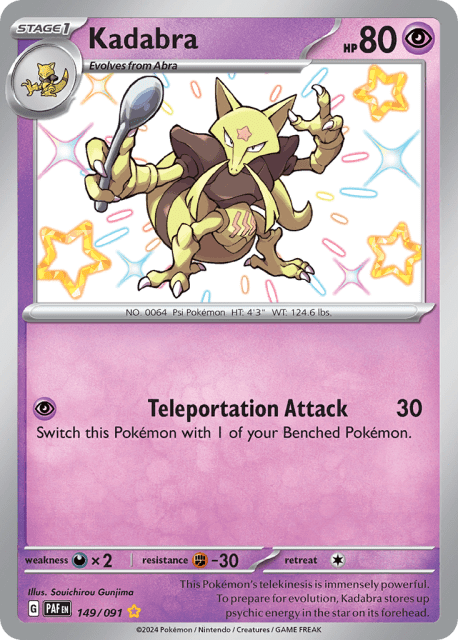 Kadabra (Holofoil) (149) — Paldean Fates